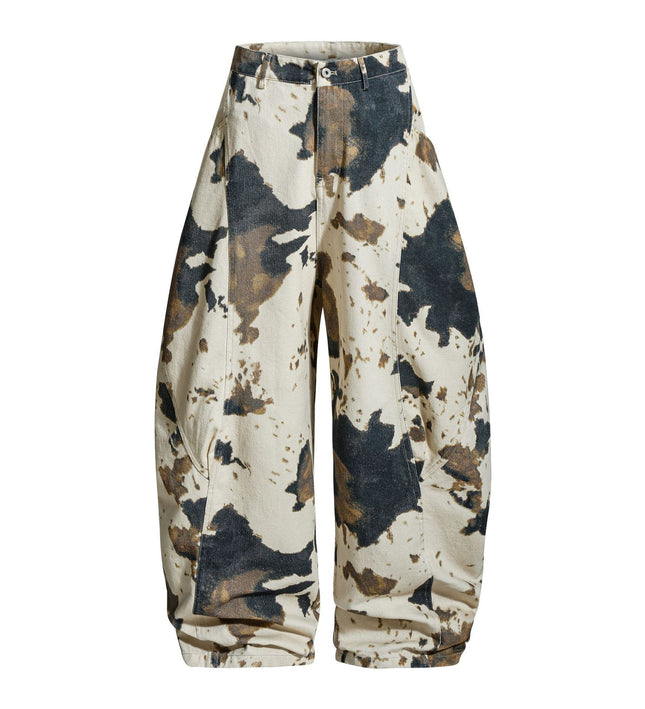 New American Street Trendy High Street Individual Design Loose Slacks Pants Pants