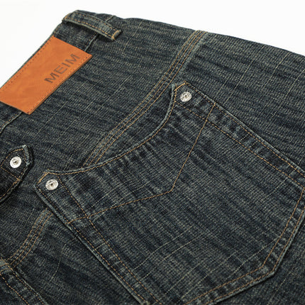 Retro Urban Denim Trousers