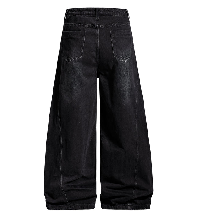 Street Trendy High Street Personalized Design Denim Trousers