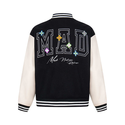 Heavy industry embroidery letter baseball uniform jacket