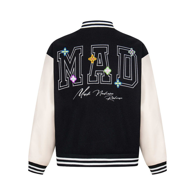 Heavy industry embroidery letter baseball uniform jacket