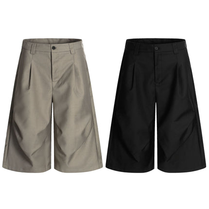 American Retro Drapy Pleated Suit Pants