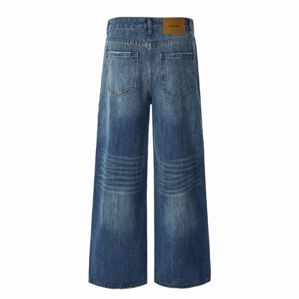 Trendy High Street Personality Washed Denim jeans