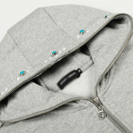 emerald decoration shark hat sweatshirt jacket spring and autumn