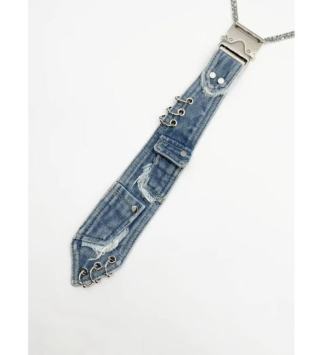 trend denim tie