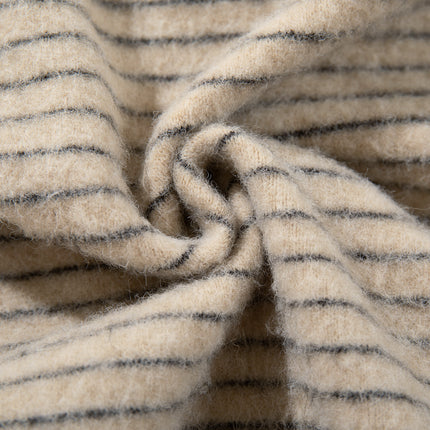 Striped Hooded Hooded Sweatshirt Jacket