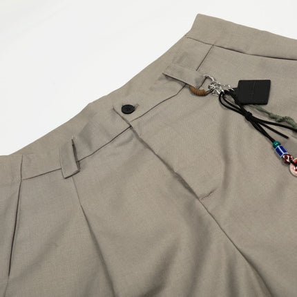 American Retro Drapy Pleated Suit Pants