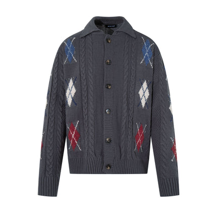 Retro Simple Versatile Knitted Loose Sweater Cardigan