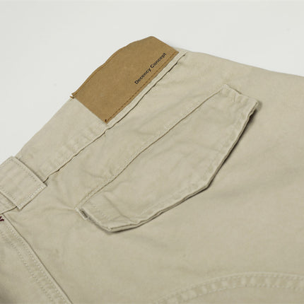 Workwear wide-leg slacks men's high street American vibe trendy design sense multi-pocket loose silhouette scimitar trousers