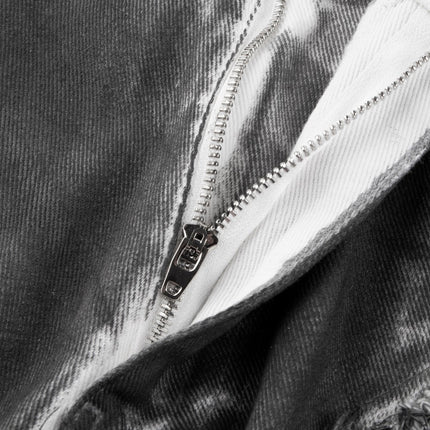 Retro Street Distressed Washed Jeans
