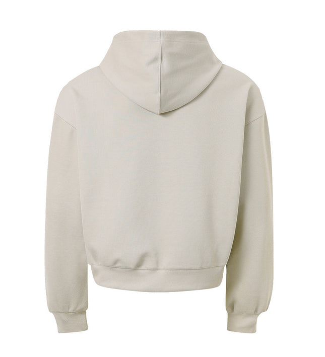 American loose pullover hooded sweatshirt simple solid color casual sweatshirt