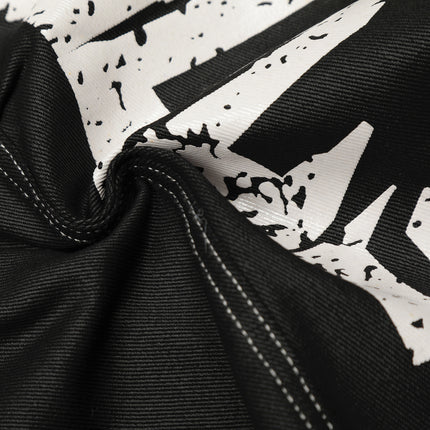 Street Coated Monogram Print Jeans