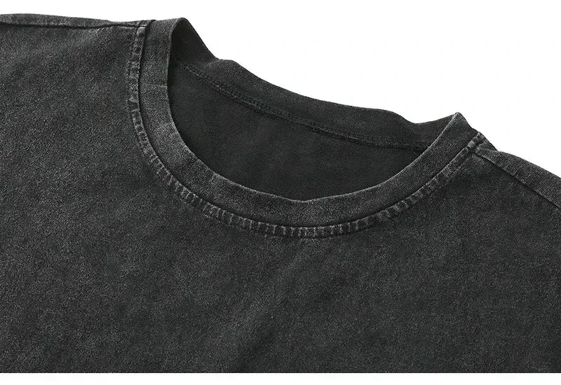 Heavyweight Washed Retro Aged Sleeveless T-Shirt--------2128 - TALKLESSFASHION