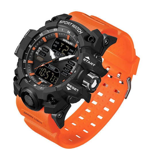 Electronic Analog and Digital Waterproof wrist watch ----4647 - TALKLESSFASHION