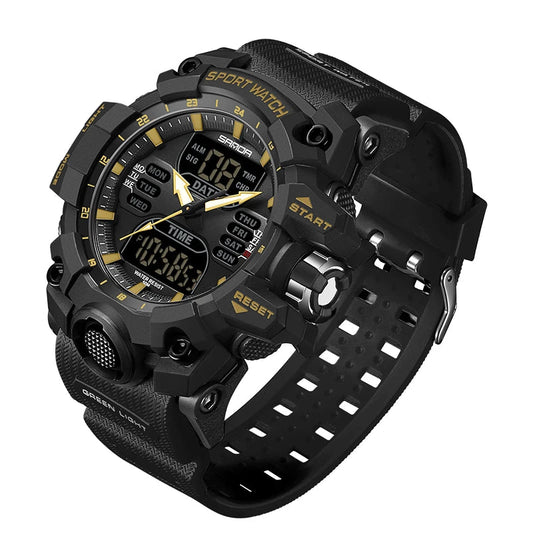 Electronic Analog and Digital Waterproof wrist watch ----7254 - TALKLESSFASHION