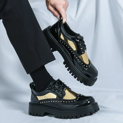TLF Casual Patent Leather Shoe. ——2952 - TALKLESSFASHION