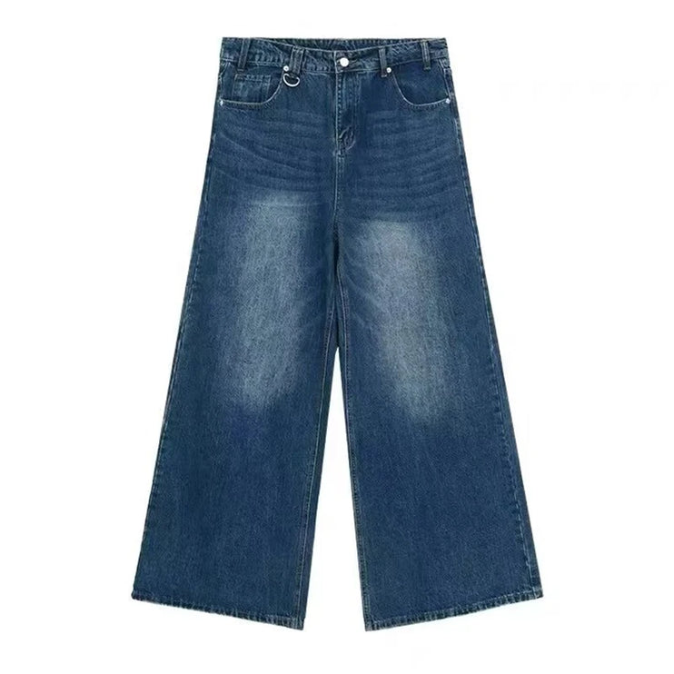 Vintage Wash baggyl Denim jeans —-3394 - TALKLESSFASHION