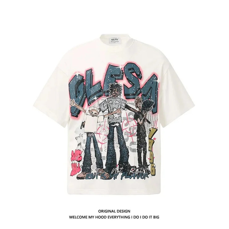 Talkless Retro Shadow Painting - TALKLESSFASHION