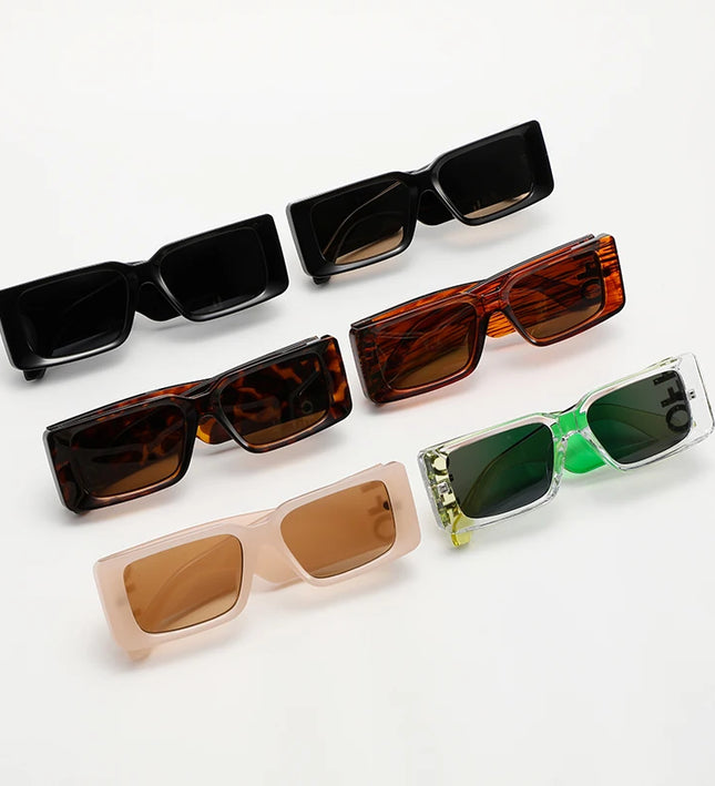 Fashion Sunglasses Colorful Square Frame Women'S Wide Leg Sun Glasses Retro UV Resistant Eyeglasses Unisex - TALKLESSFASHION
