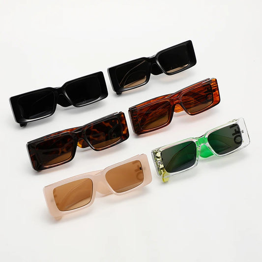 Fashion Sunglasses Colorful Square Frame Women'S Wide Leg Sun Glasses Retro UV Resistant Eyeglasses Unisex - TALKLESSFASHION