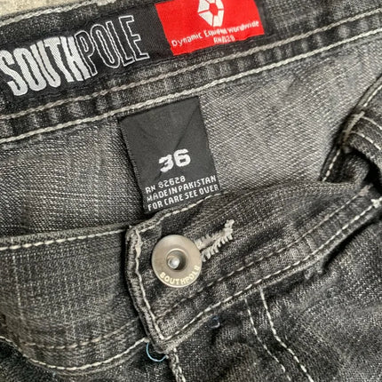 South-Pole Black High Waist Washed Jeans ——-5723 - TALKLESSFASHION