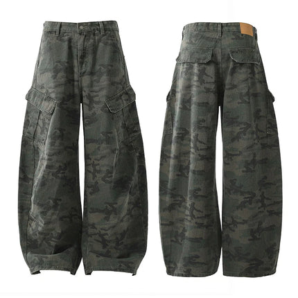 Curved-knife Jeans Camouflage Cargo Pants -----1009 - TALKLESSFASHION