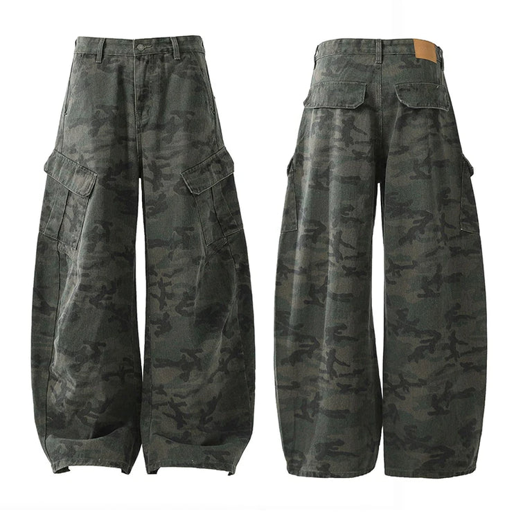 Curved-knife Jeans Camouflage Cargo Pants -----1009 - TALKLESSFASHION
