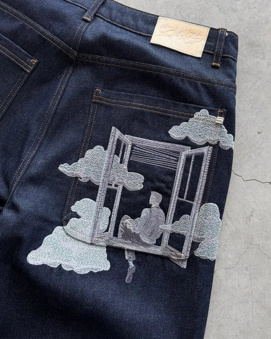 Clouds Pocket Denim Jort —4560 - TALKLESSFASHION