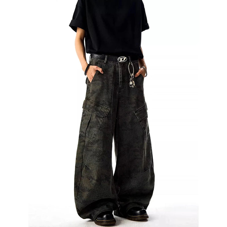 High Waist Camouflage Aesthetic Vintage cargo Pants------2907 - TALKLESSFASHION