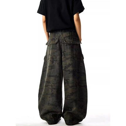 High Waist Camouflage Aesthetic Vintage cargo Pants------2907 - TALKLESSFASHION