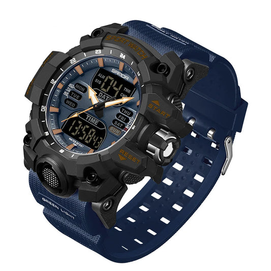 Electronic Analog and Digital Waterproof wrist watch ----4725 - TALKLESSFASHION