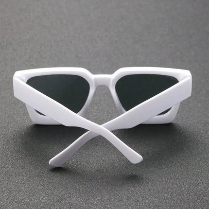 Unisex Plastic Fashion Square Frame Sunglasses for Street Photography and Beach Trips Driving Accessories - TALKLESSFASHION