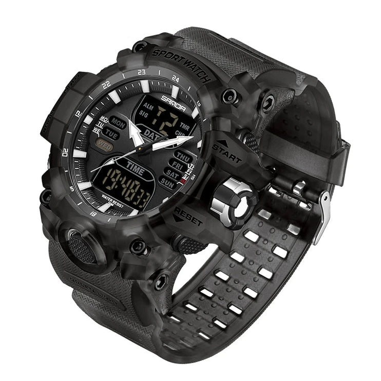 Electronic Analog and Digital Waterproof wrist watch ----4647 - TALKLESSFASHION
