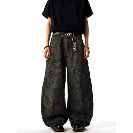 High Waist Camouflage Aesthetic Vintage cargo Pants------2907 - TALKLESSFASHION