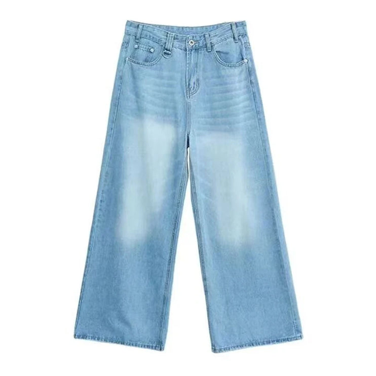 Vintage Wash baggyl Denim jeans —-3394 - TALKLESSFASHION