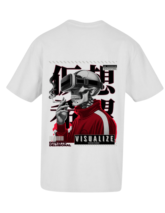 VISUALISE unisex oversize T-Shirt Short sleeve streetwear - TALKLESSFASHION