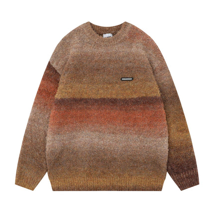 TALKLESS Gradient Contrast Striped Sweater/Pullover---4198 - TALKLESSFASHION