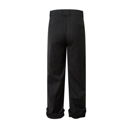 TALKLESS Pleated Niche Wide Leg Straight Pants--1132 - TALKLESSFASHION