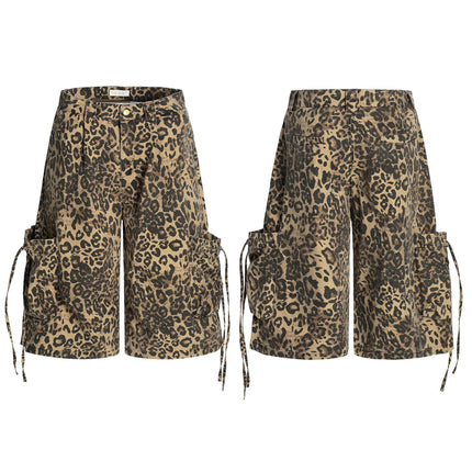 Leopard Luxe Cropped short Jort—1993 - TALKLESSFASHION