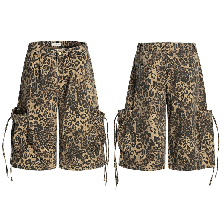 Leopard Luxe Cropped short Jort—1993 - TALKLESSFASHION