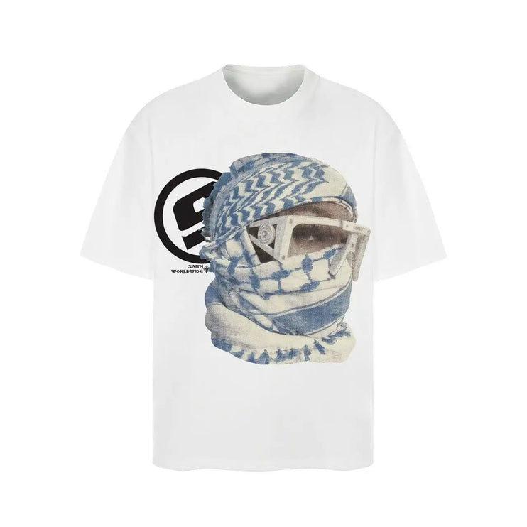 Metro graphic Print round neck T-Shirt - TALKLESSFASHION
