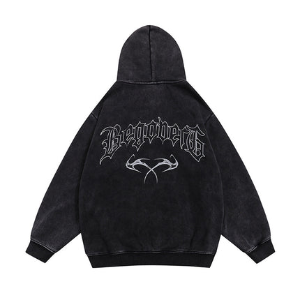 Men's Printed Hooded Cardigan Coat - TALKLESSFASHION