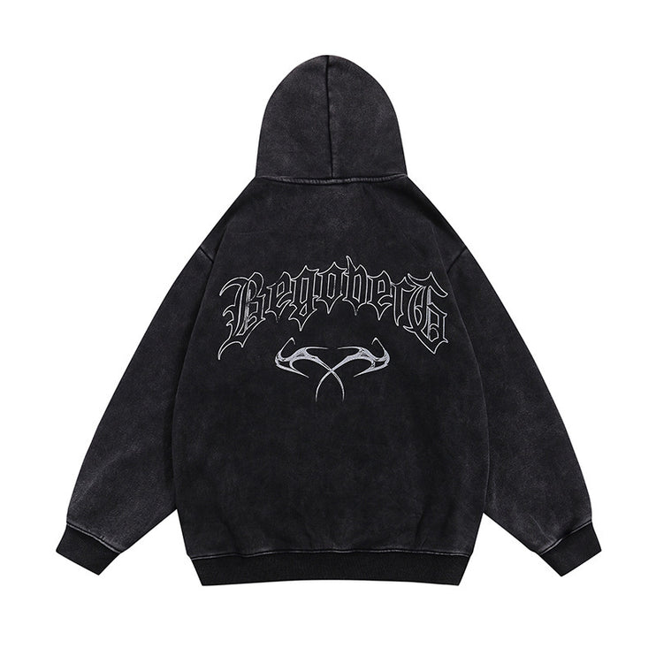 Men's Printed Hooded Cardigan Coat - TALKLESSFASHION
