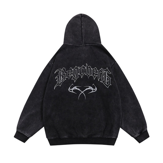 Men's Printed Hooded Cardigan Coat - TALKLESSFASHION