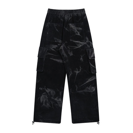 Corduroy Multi-pocket Casual Wide-leg Pants - TALKLESSFASHION