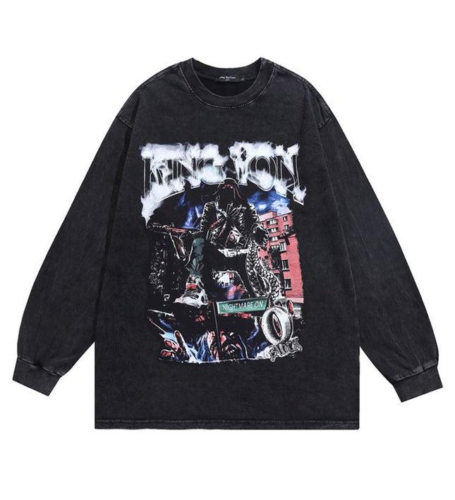 Black Knight Printed Round Neck T-shirt For Men - TALKLESSFASHION