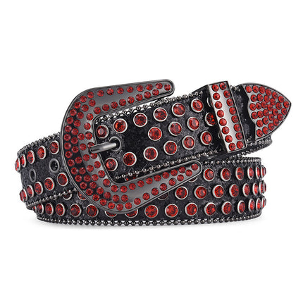 Men Women Alloy Belt Punk Rock Rivet Rhinestone - TALKLESSFASHION