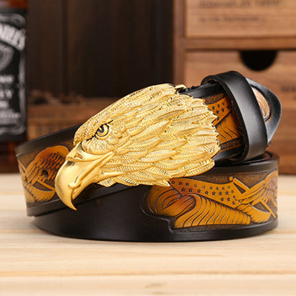 Men's Fashion Eagle Leather Belt - TALKLESSFASHION