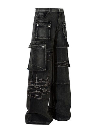 Embroidery RockTrail Explorer Jeans—7316 - TALKLESSFASHION