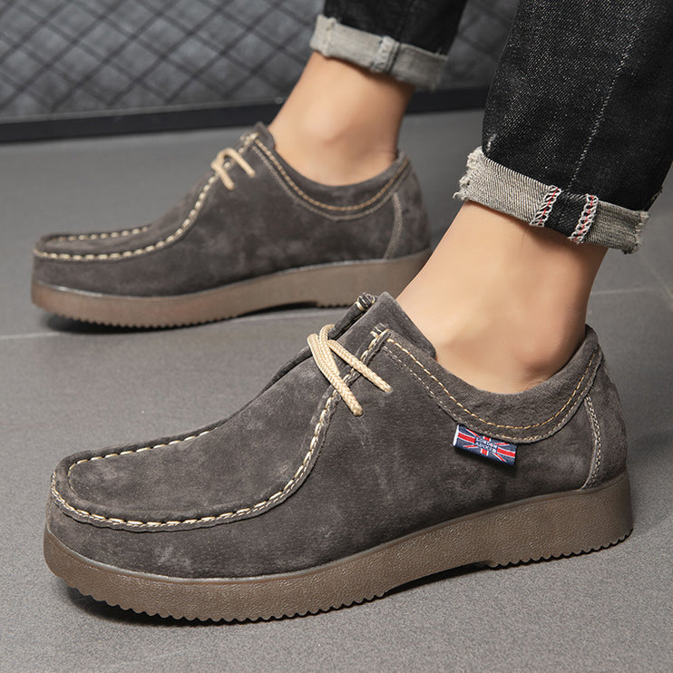 Trendy British Leather Sneakers—-8101 - TALKLESSFASHION